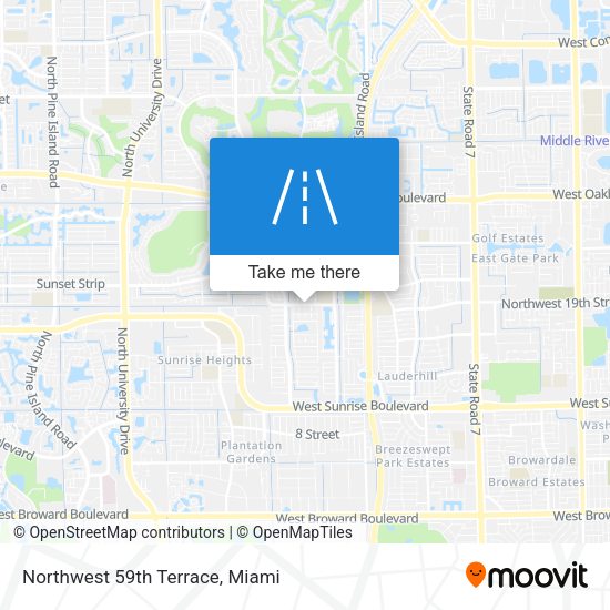 Northwest 59th Terrace map