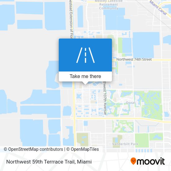 Mapa de Northwest 59th Terrrace Trail