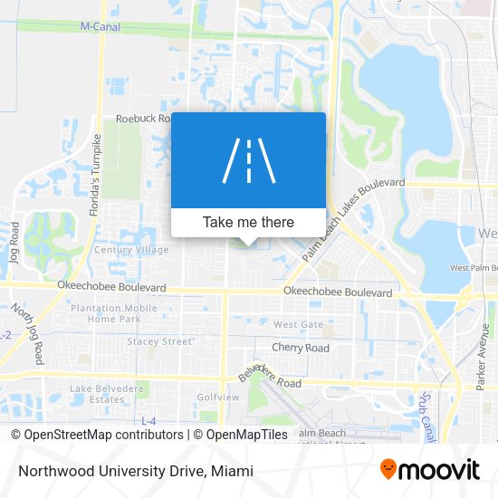 Northwood University Drive map