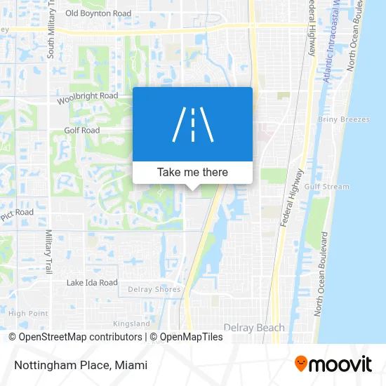 Nottingham Place map