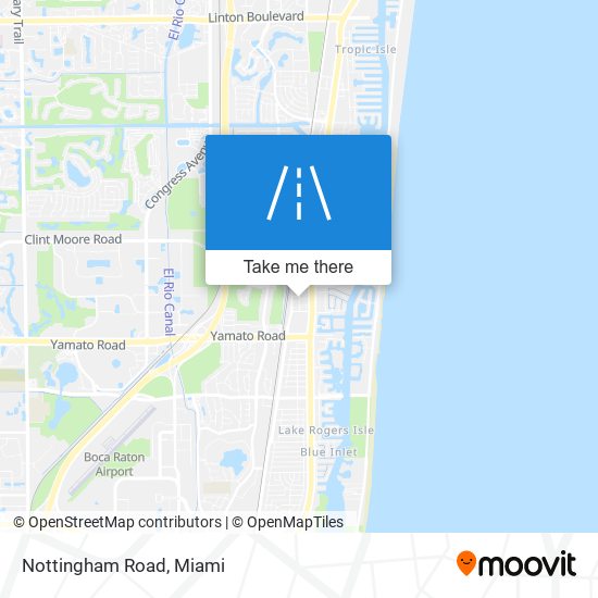 Mapa de Nottingham Road