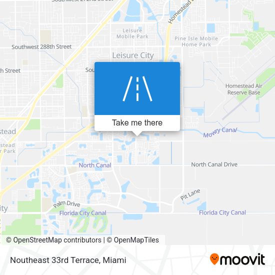 Mapa de Noutheast 33rd Terrace