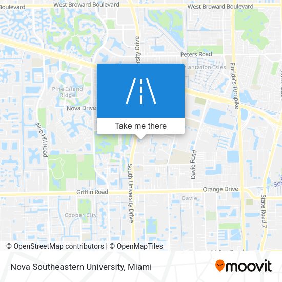 Nova Southeastern University map