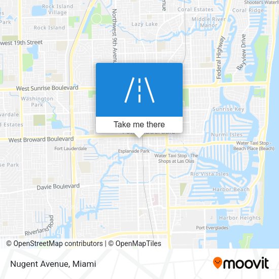 Mapa de Nugent Avenue