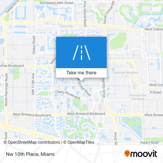 Nw 10th Place map