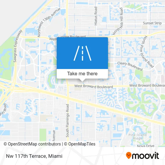 Nw 117th Terrace map