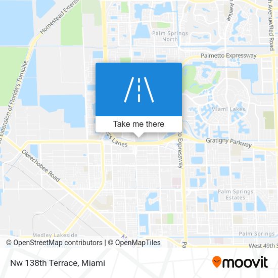 Nw 138th Terrace map