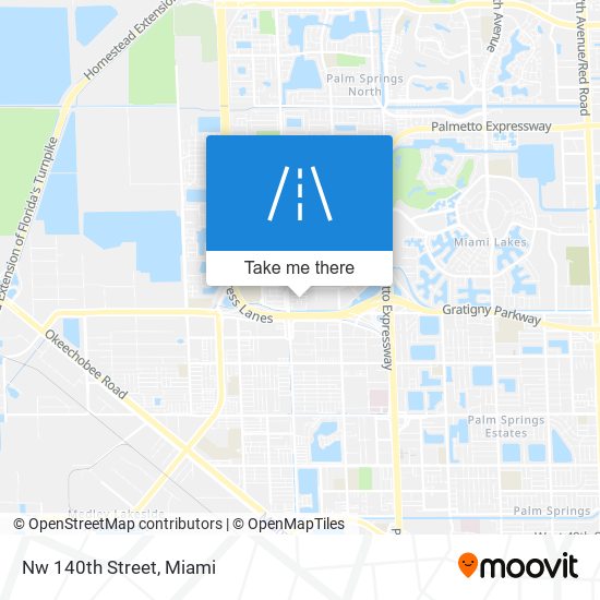 Nw 140th Street map