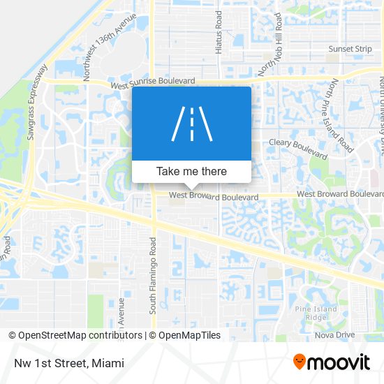 Nw 1st Street map