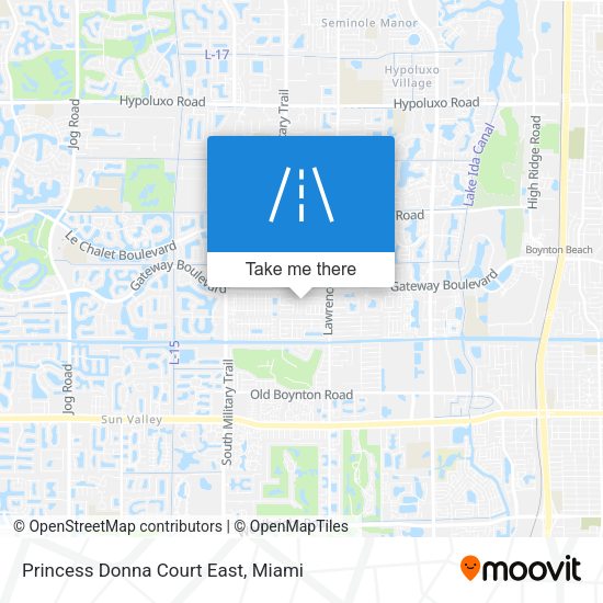 Mapa de Princess Donna Court East