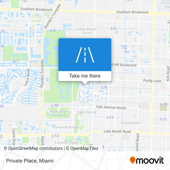 Private Place map