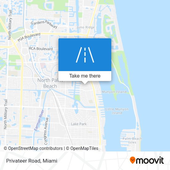 Mapa de Privateer Road