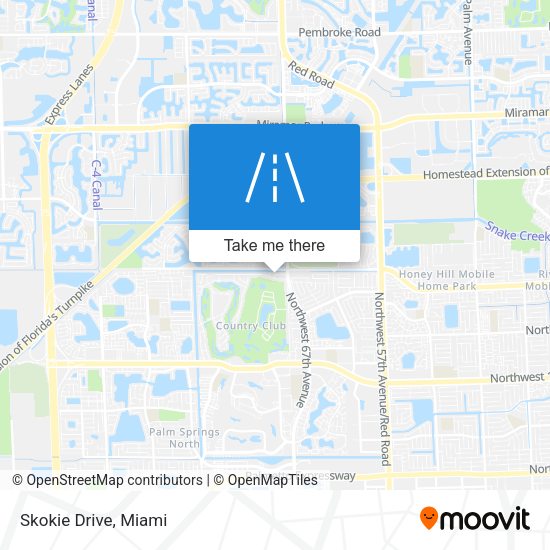 Mapa de Skokie Drive
