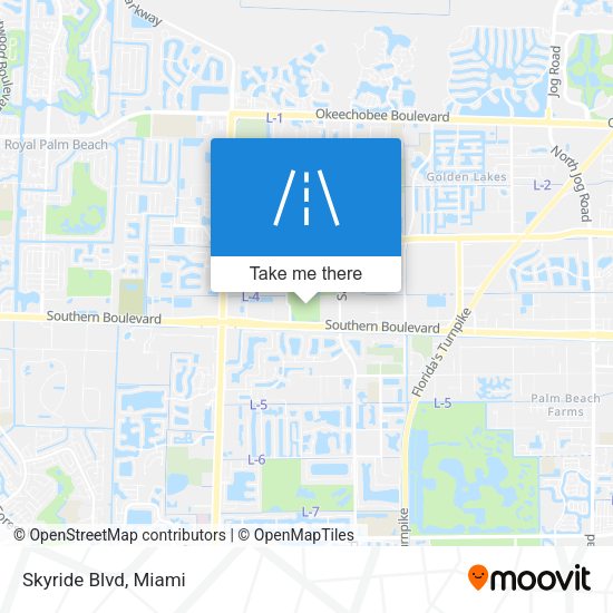 Mapa de Skyride Blvd