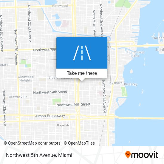 Northwest 5th Avenue map