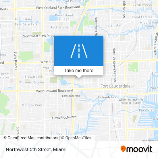 Northwest 5th Street map
