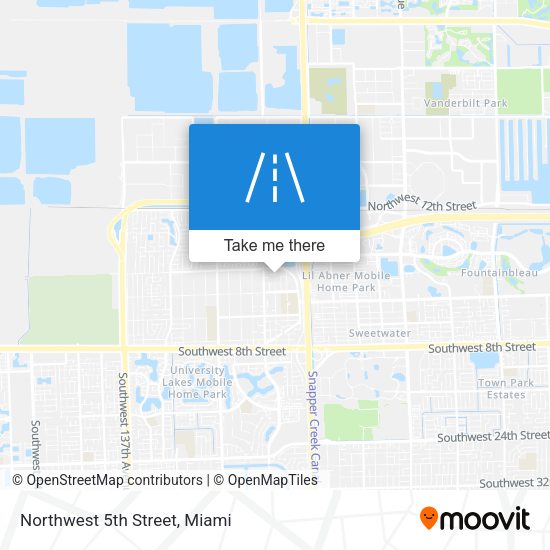 Mapa de Northwest 5th Street