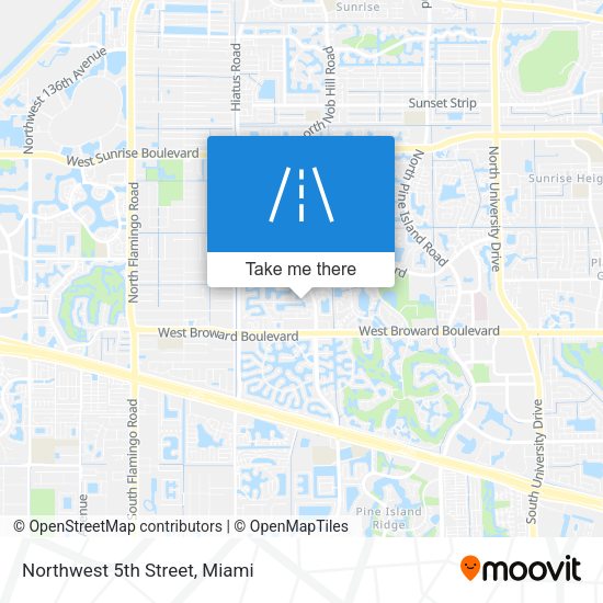 Northwest 5th Street map