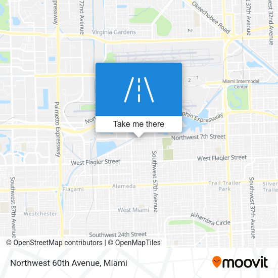 Northwest 60th Avenue map