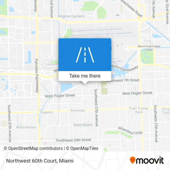 Northwest 60th Court map