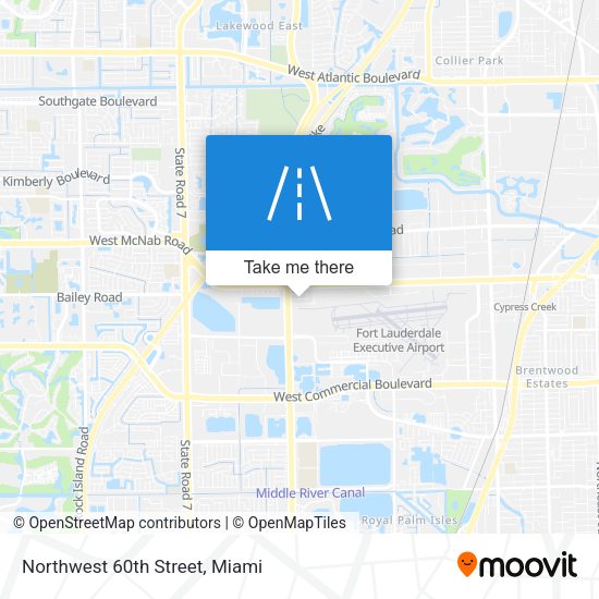 Northwest 60th Street map