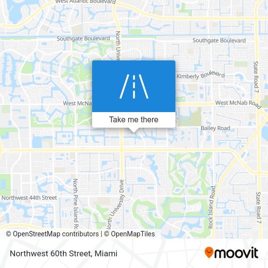Northwest 60th Street map