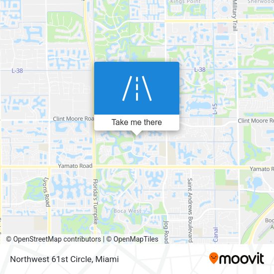 Northwest 61st Circle map