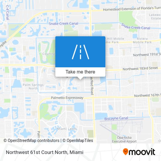 Northwest 61st Court North map