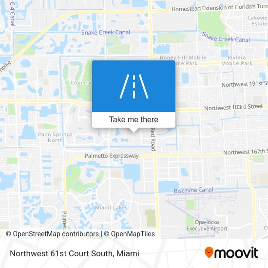 Northwest 61st Court South map