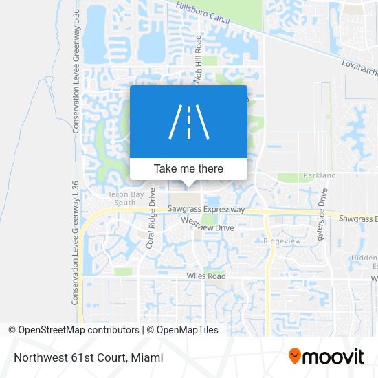 Northwest 61st Court map