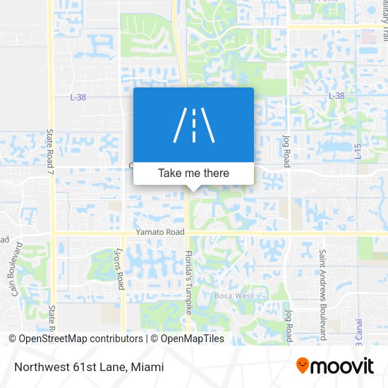 Mapa de Northwest 61st Lane