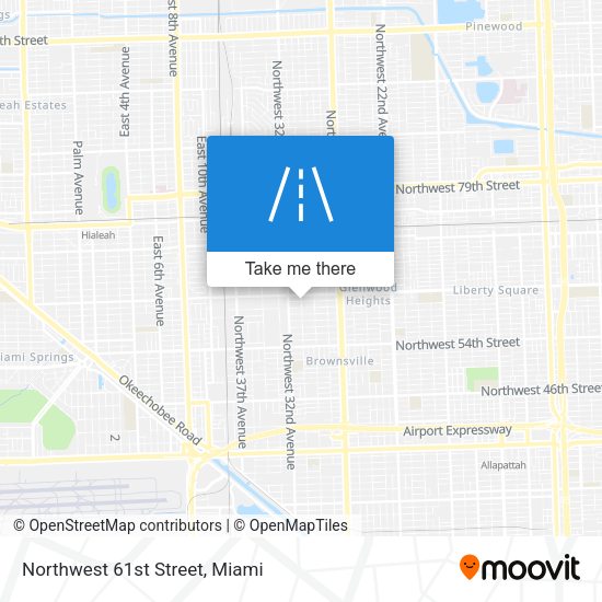 Northwest 61st Street map