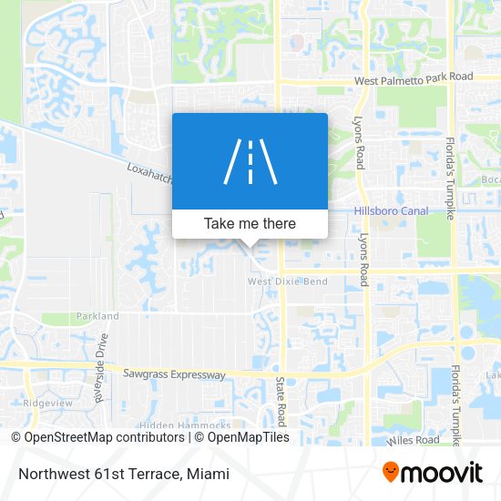 Mapa de Northwest 61st Terrace