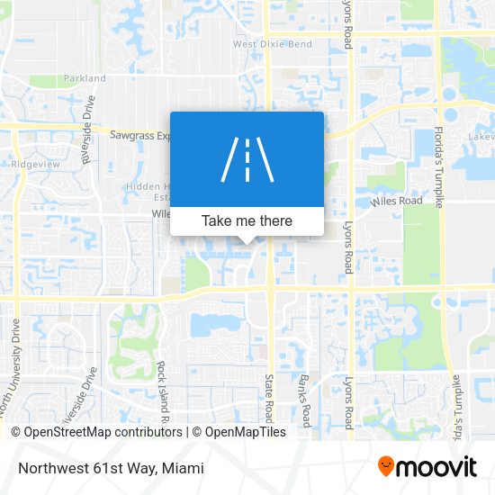 Northwest 61st Way map