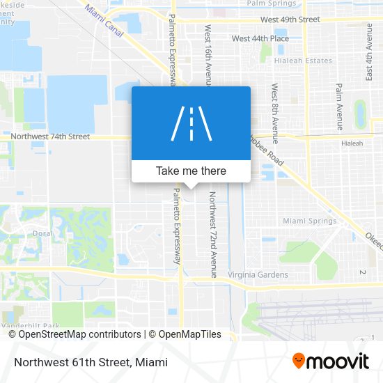 Northwest 61th Street map