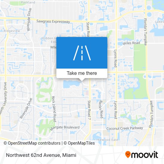 Mapa de Northwest 62nd Avenue