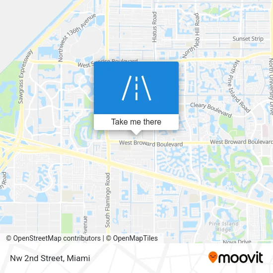 Nw 2nd Street map