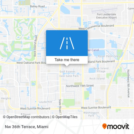 Mapa de Nw 36th Terrace