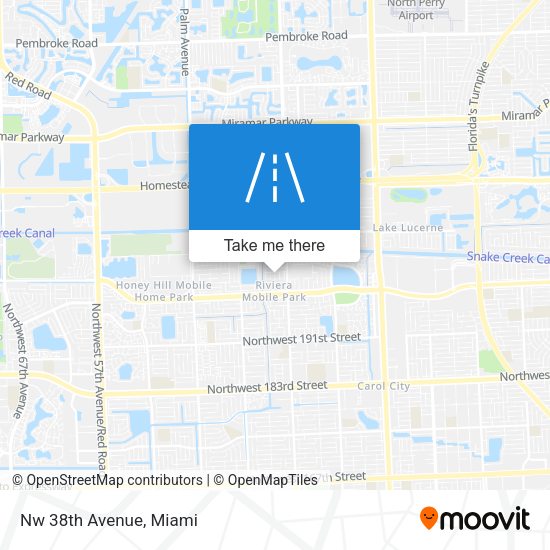 Mapa de Nw 38th Avenue