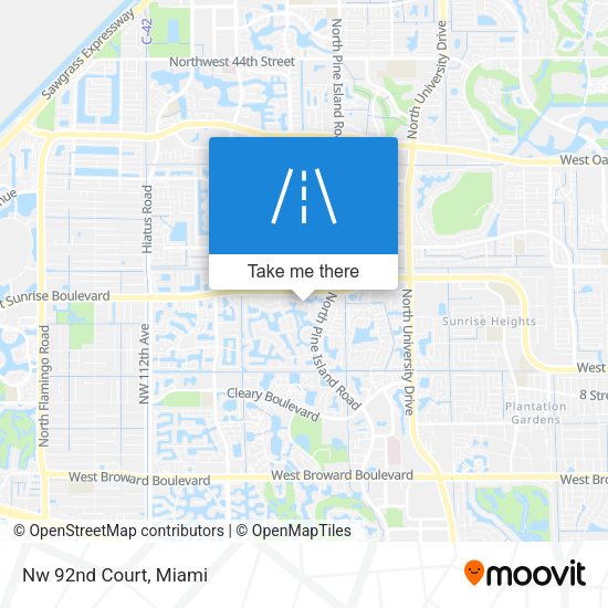 Mapa de Nw 92nd Court