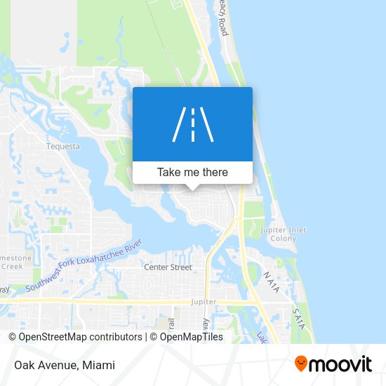 Mapa de Oak Avenue