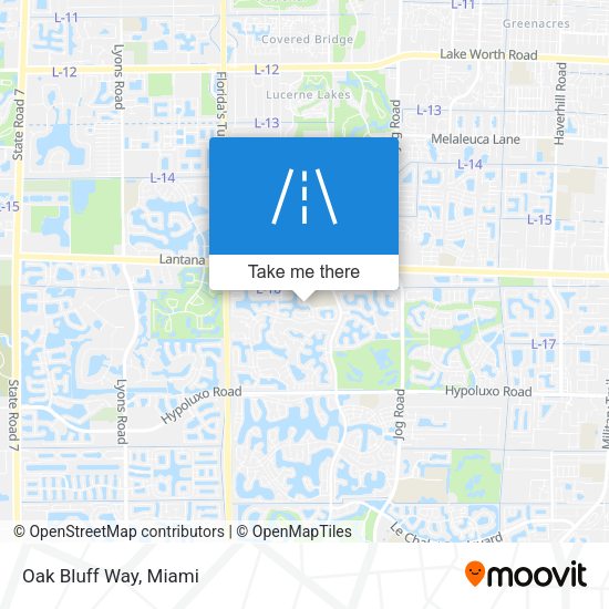 Mapa de Oak Bluff Way