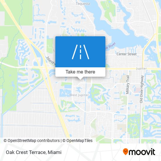 Oak Crest Terrace map