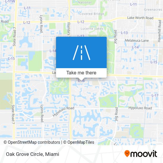 Mapa de Oak Grove Circle