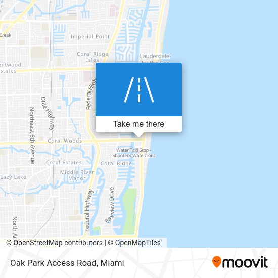 Mapa de Oak Park Access Road