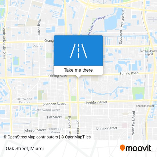 Mapa de Oak Street