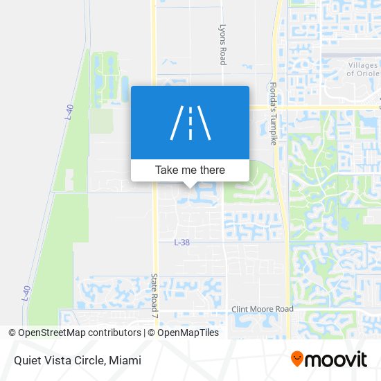 Quiet Vista Circle map