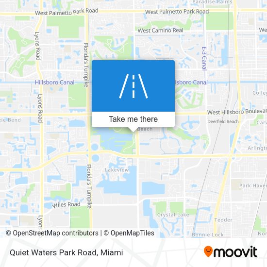 Quiet Waters Park Road map