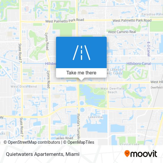 Quietwaters Apartements map