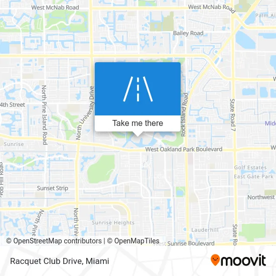 Racquet Club Drive map